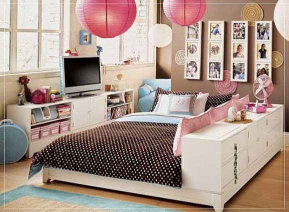 дизайн комнаты для подростка девочки, спальня для подростка фото