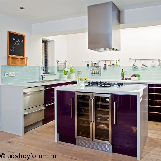 кухни фиолетовый металлик
