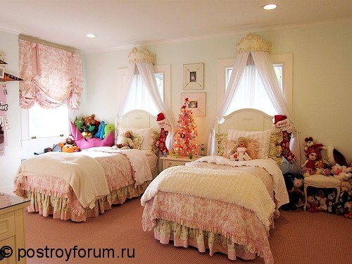 Комната принцессы,с мягкими кроватьями