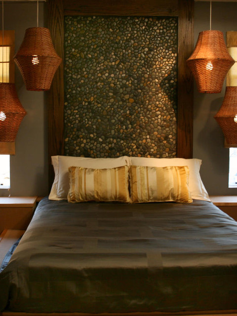 Необычный дизайн спальной в древнем стиле