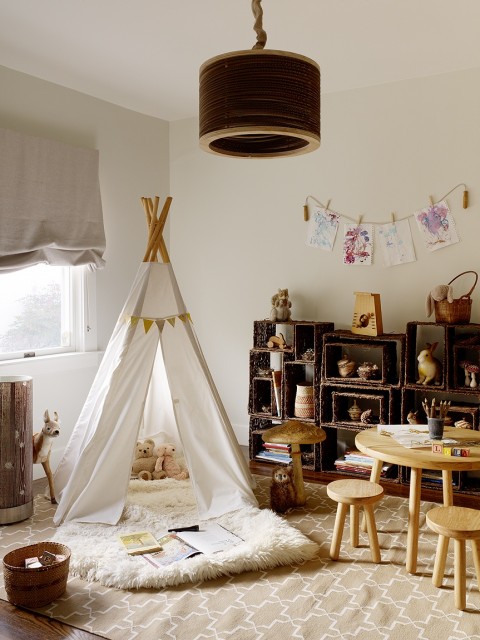 Дизайн детской комнаты в индейском духе