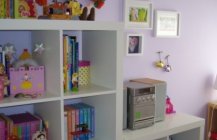 Книжный шкаф и игрушки